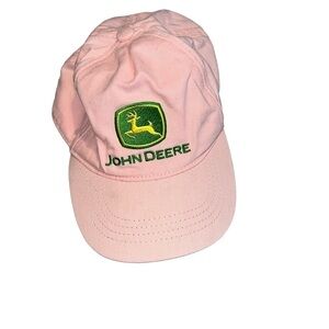 John Deere girls toddles pink cap one size